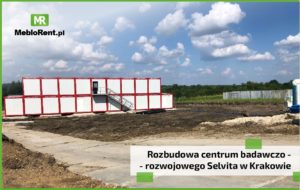 Read more about the article MebloRent na budowie centrum badawczo – rozwojowego Selvita w Krakowie