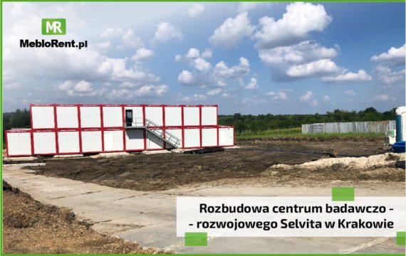 MebloRent na budowie centrum badawczo – rozwojowego Selvita w Krakowie