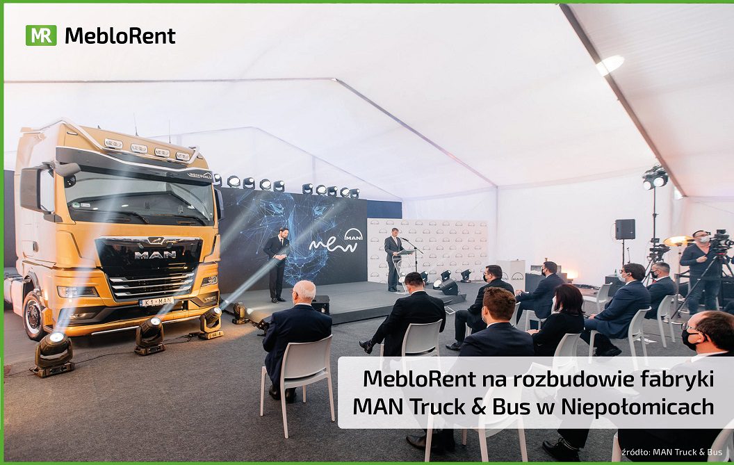MebloRent na rozbudowie fabryki MAN Truck & Bus w Niepołomicach