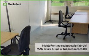 Read more about the article MebloRent na rozbudowie fabryki MAN Truck & Bus w Niepołomicach (II)