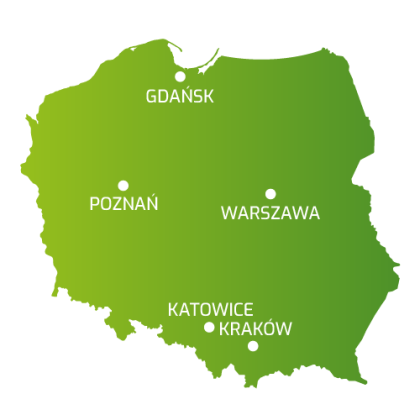 mapa oddziałów MebloRent Polska